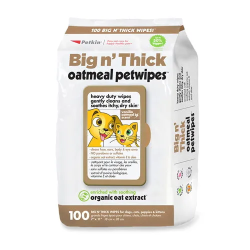 Big n Thick Oatmeal Pet Wipes(100 wipes)