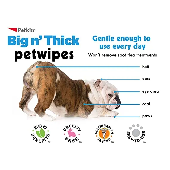 Big n Thick Oatmeal Pet Wipes(100 wipes)