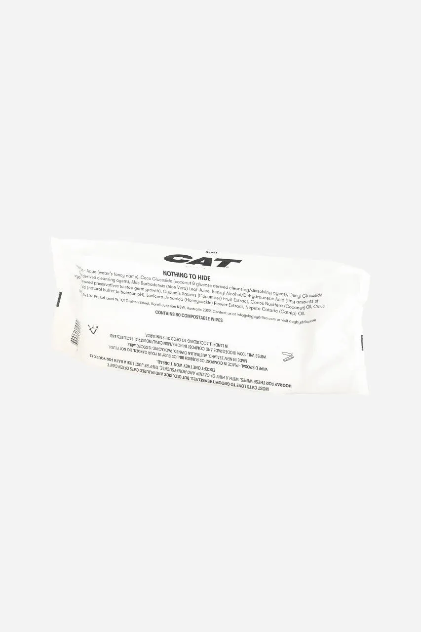 DOG BY DR. LISA Cat Wipes 80 Pk