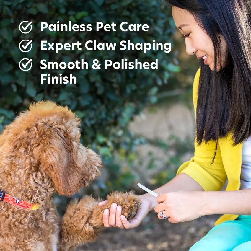 Pet Nail File - Gentle Glass File for Small Dogs, Cats, and Birds
