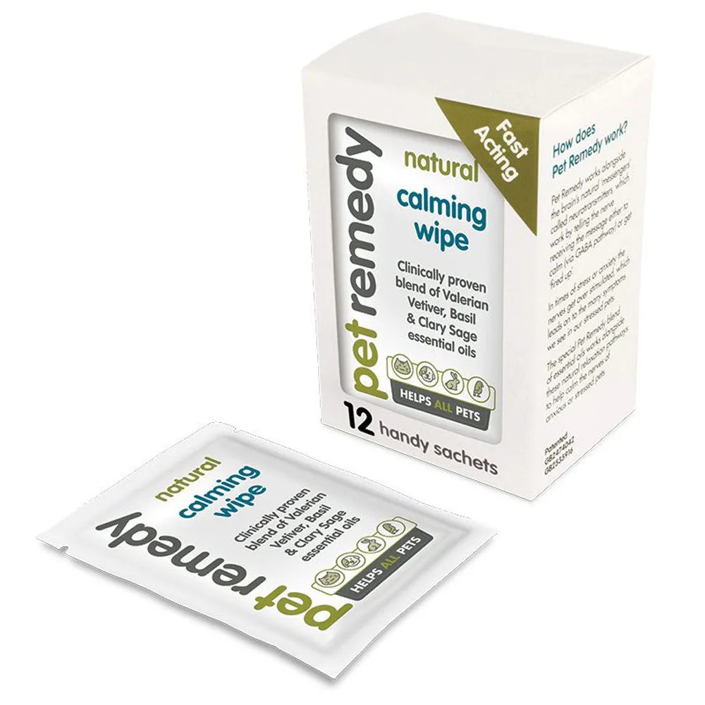 Pet Remedy Calming Wipe Sachet x 12