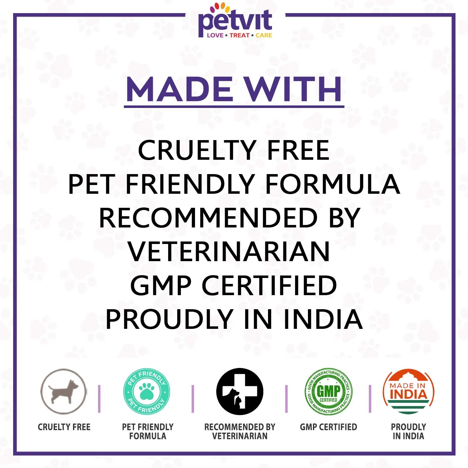 Petvit Nose and Paw Wipes for Jojoba Oil, Coconut Oil, Aloevera, Vitamin E, for eliminates Bacteria, Virus, Fungus, Odor – Paraben Free All Breed Dog & Cat - 50 Wipes for All Age Group (Pack of 2)