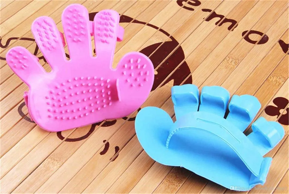 Rubber Pet Cleaning & Grooming Glove Brush