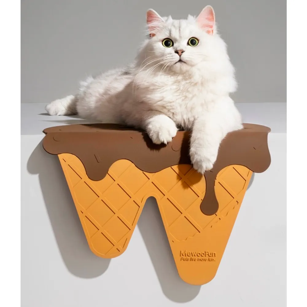 Talking Dog Club Kiwi Ice Cream Bowl for Cats (Green)