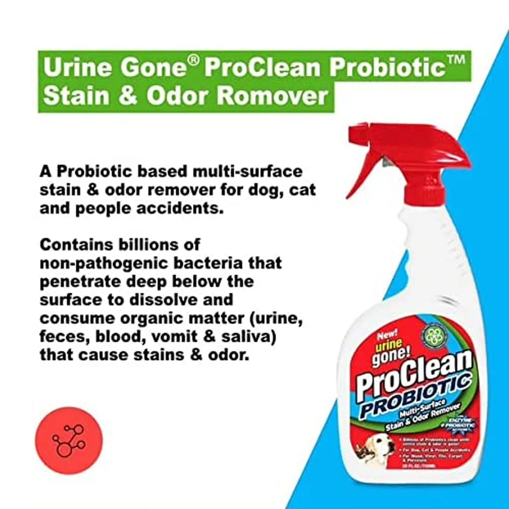 Urine Gone ProClean Stain and Odor Remover – 20 Fl Oz