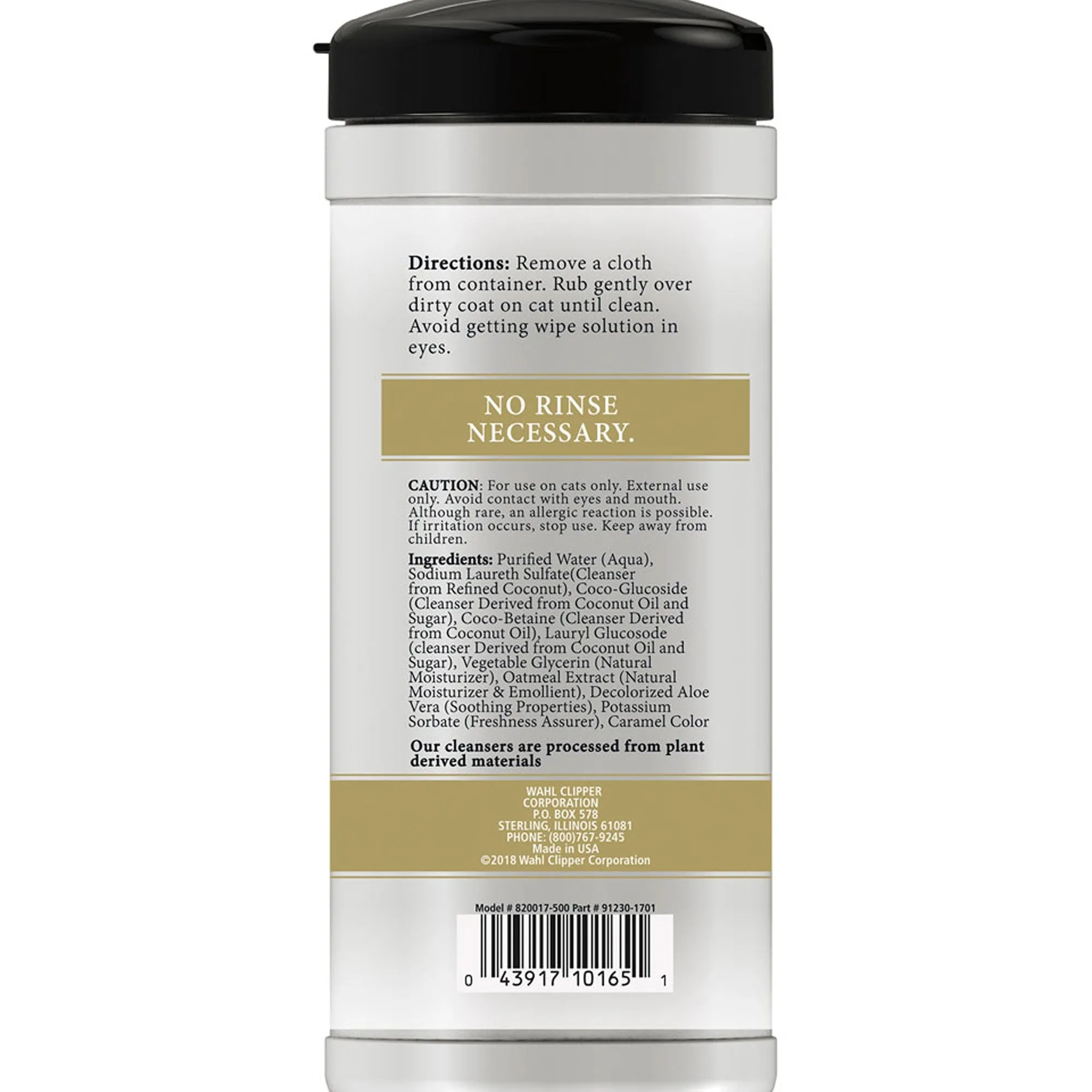 Wahl Cat Refresh Cleaning Wipes